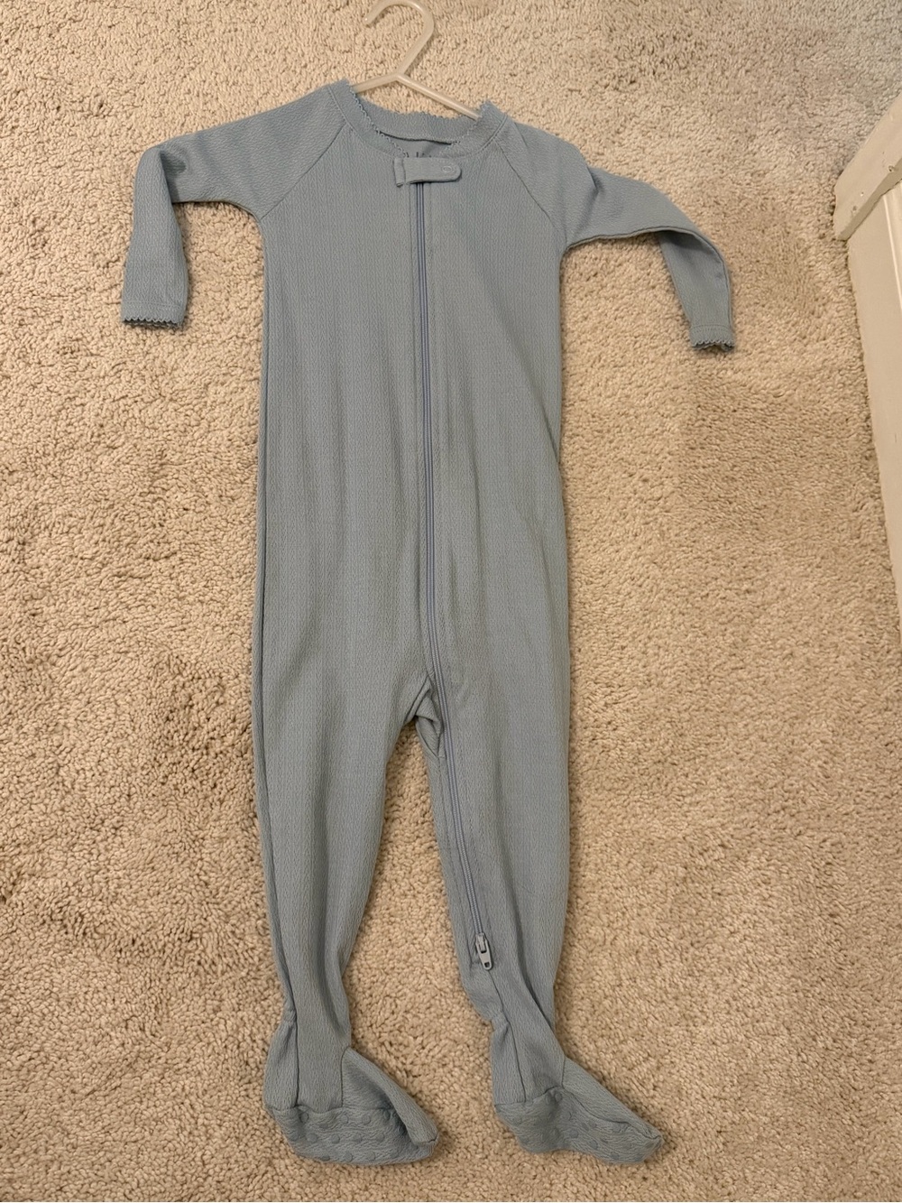 Lake Pajamas blue footie sleeper